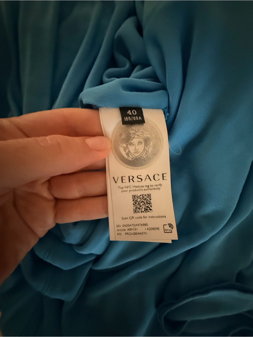 Versace Blue Dress